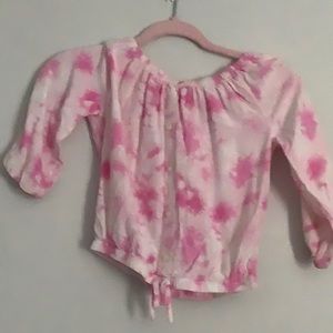 Pink crop top shirt